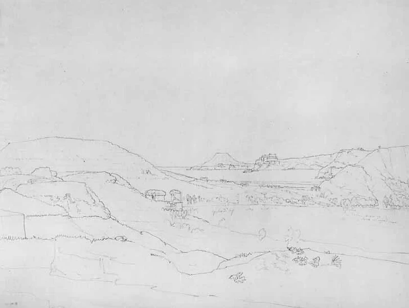 Luigi Basiletti-54-veduta del golfo di Baia, studio